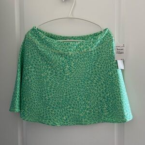 NWT Zella Studio Lite High Waist Sport Skort Size L geometric green
